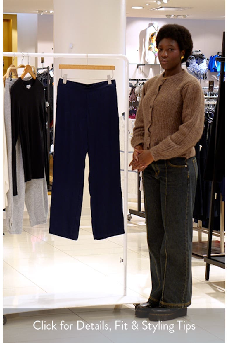 Pearly Silk Straight Leg Pajama Pants video