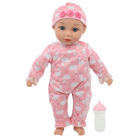 14" Kiss N Tickles Baby Doll Pink