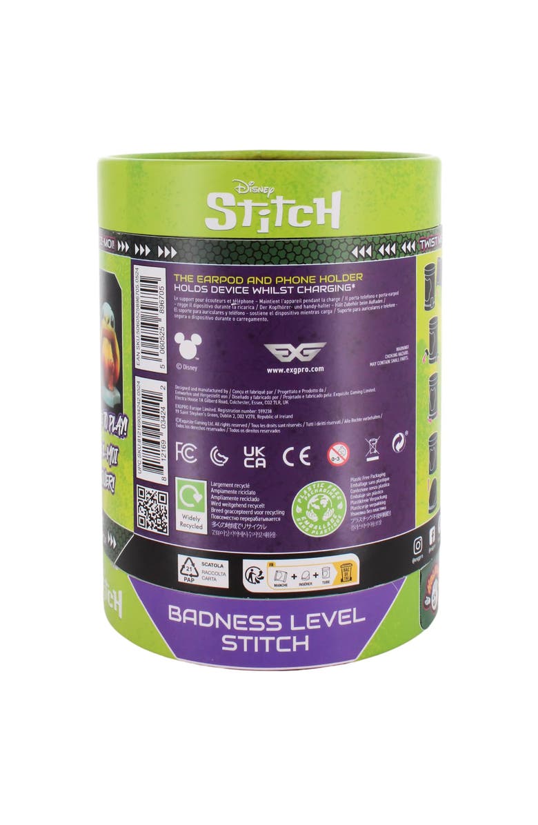 Exquisite Gaming Holdems Lilo & Stitch Badness Level Stitch Earbud & Phone Holder, Alternate, color, Multicolored