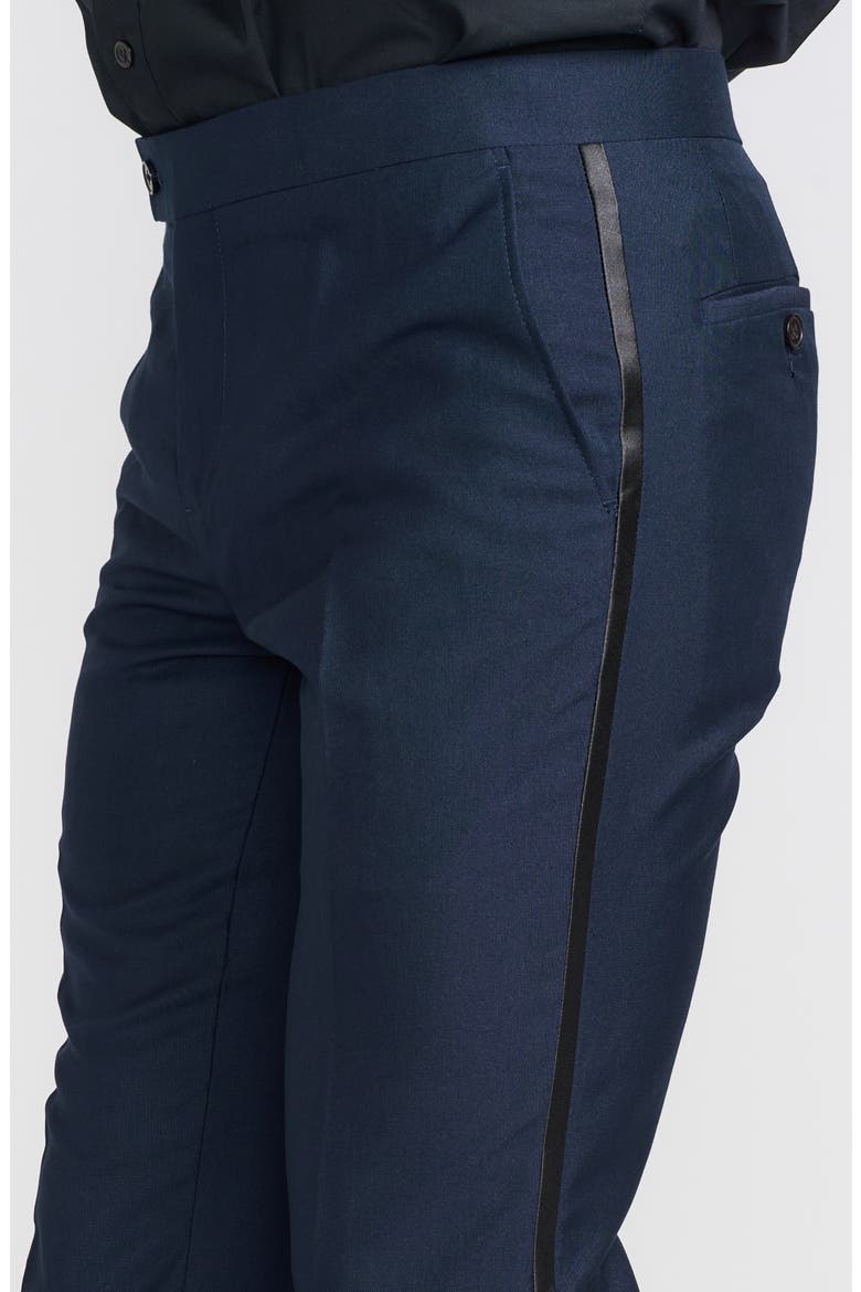 Slim FIt Navy Tuxedo Pants - 30-34" Inseam, Alternate, color, NAVY
