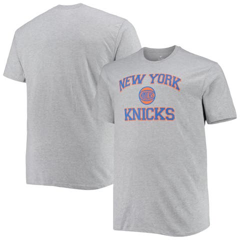 Men's Heathered Gray New York Knicks Big & Tall Heart & Soul T-Shirt