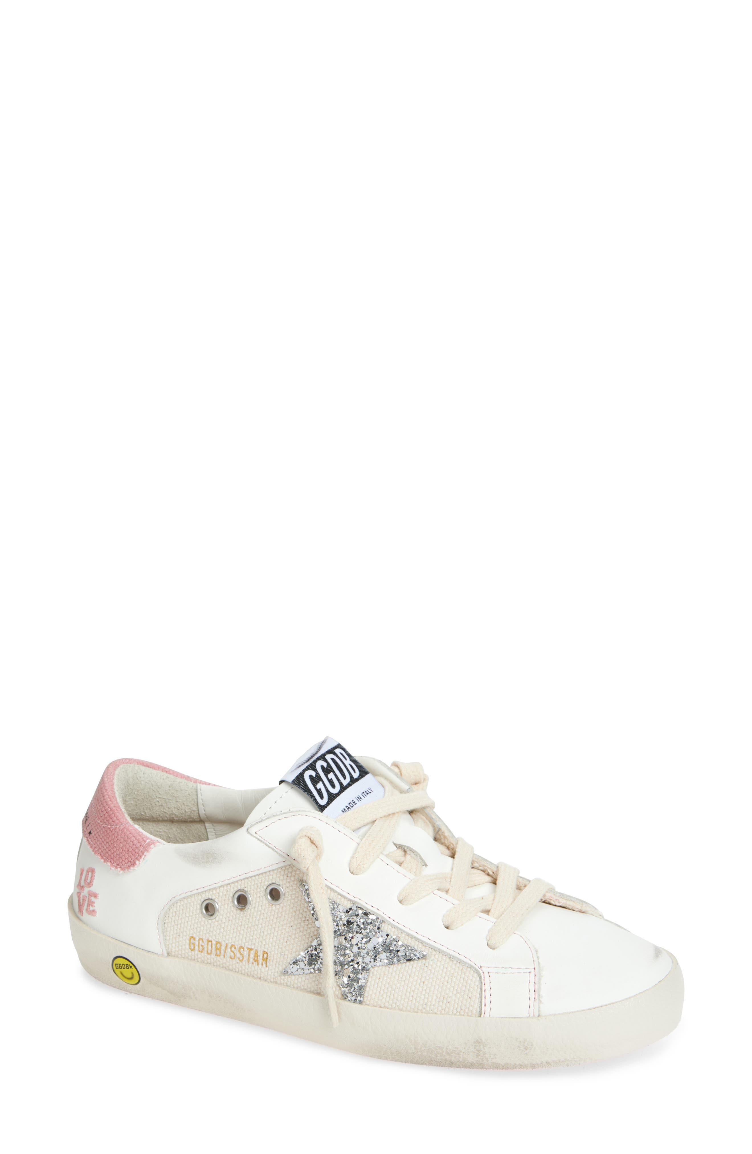 Golden Goose Kids' Super-Star Double Quarter Sneaker, Main, color, 