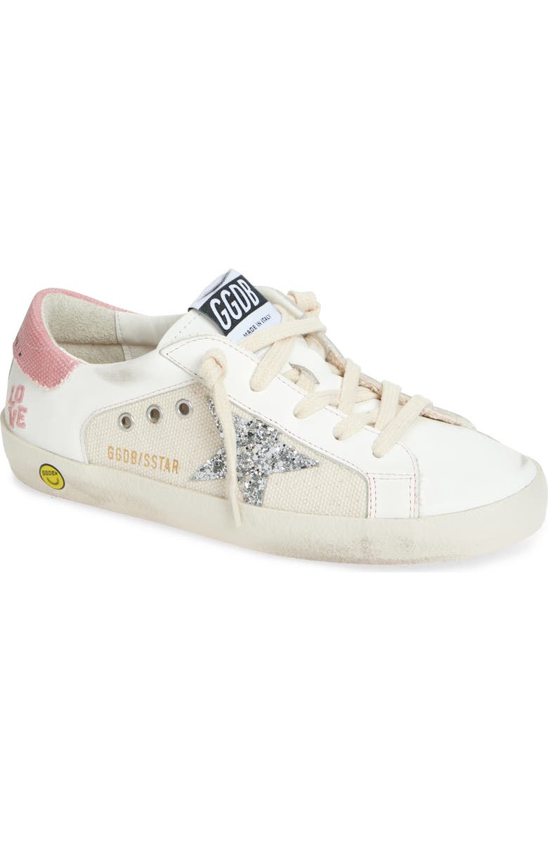 Golden Goose Kids' Super-Star Double Quarter Sneaker, Main, color,