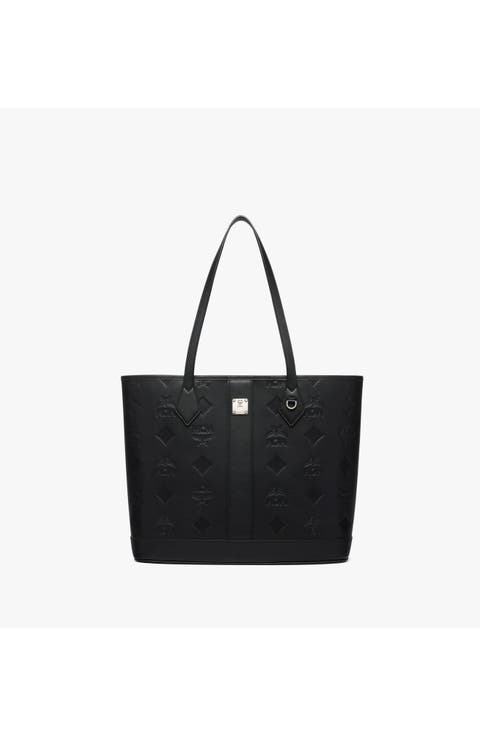 Medium New Liz Shopper in Embossed Monogram Leather