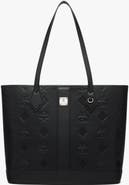 MCM Medium New Liz Shopper in Embossed Monogram Leather