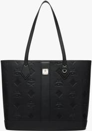 MCM Medium New Liz Shopper in Embossed Monogram Leather