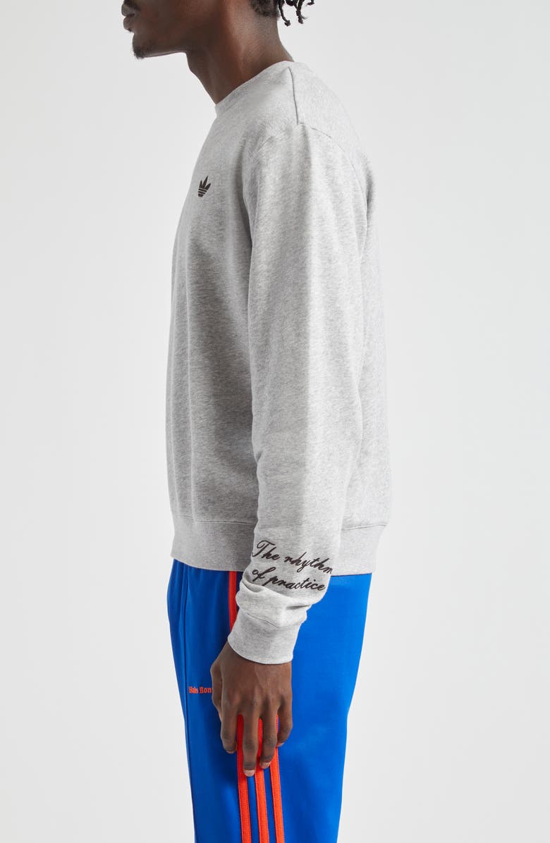 ADIDAS X WALES BONNER x Wales Bonner Trefoil Logo Sweatshirt, Alternate, color,