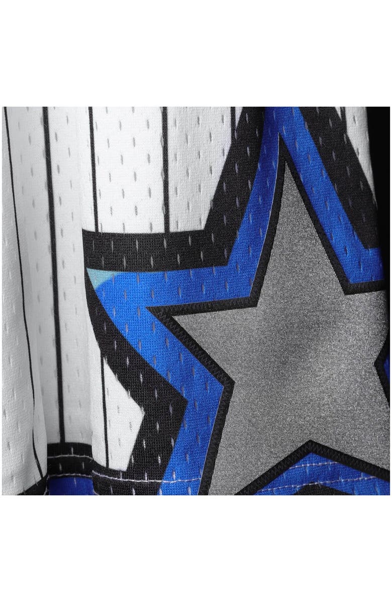 Mitchell & Ness Men's Mitchell & Ness White Orlando Magic Big & Tall Hardwood Classics Team Swingman Shorts, Alternate, color,