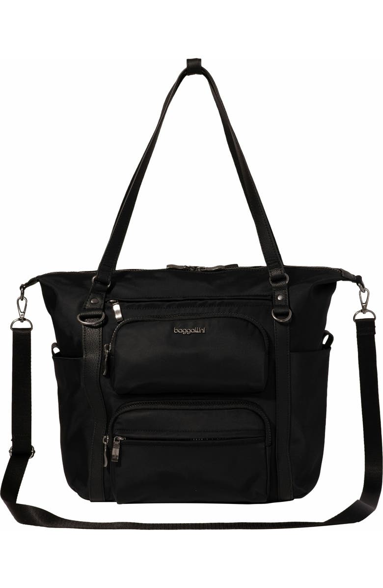 BAGGALLINI Nolita Small Convertible Backpack, Main, color, Black Twill