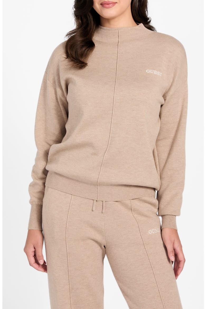 Ursula Funnel Neck Sweater, Main, color, BEIGE