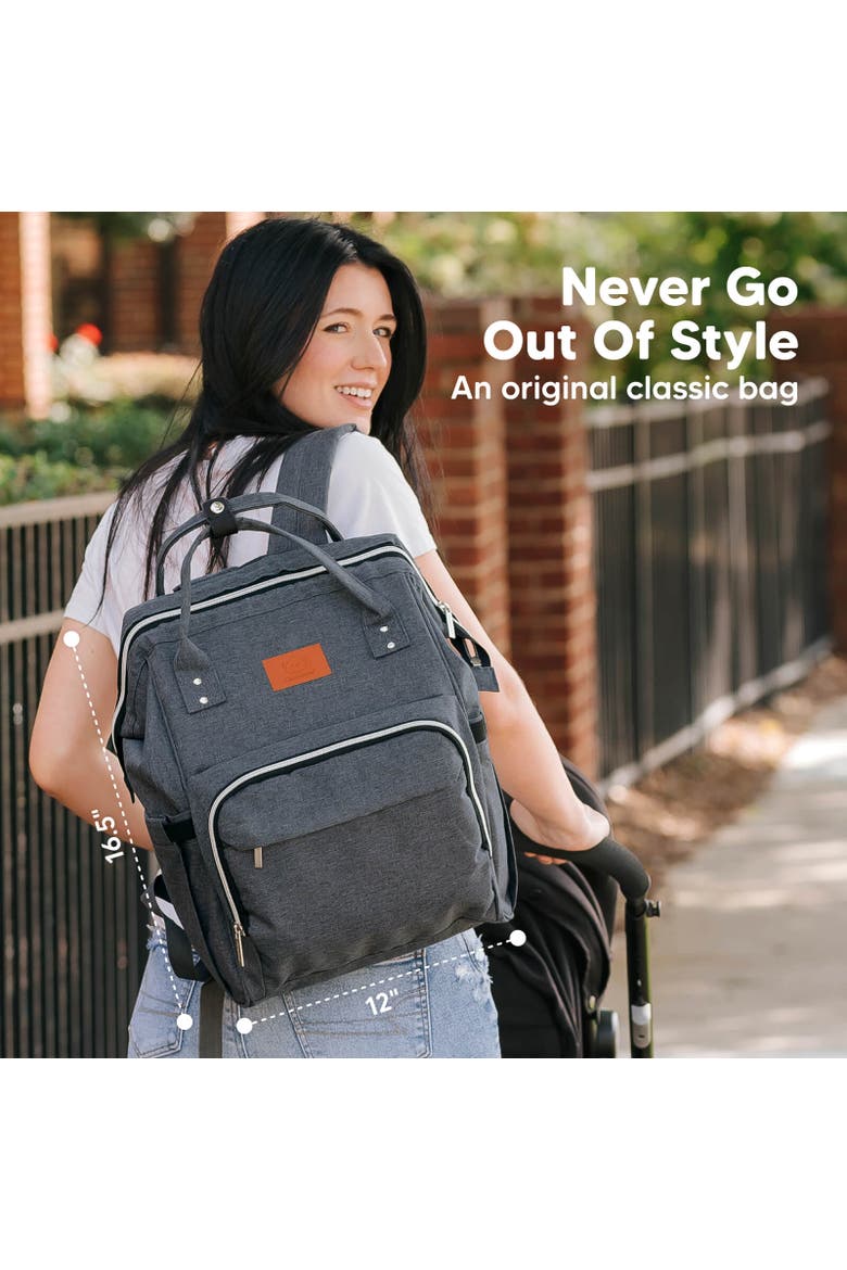 Original Diaper Bag, Alternate, color, Mystic Gray