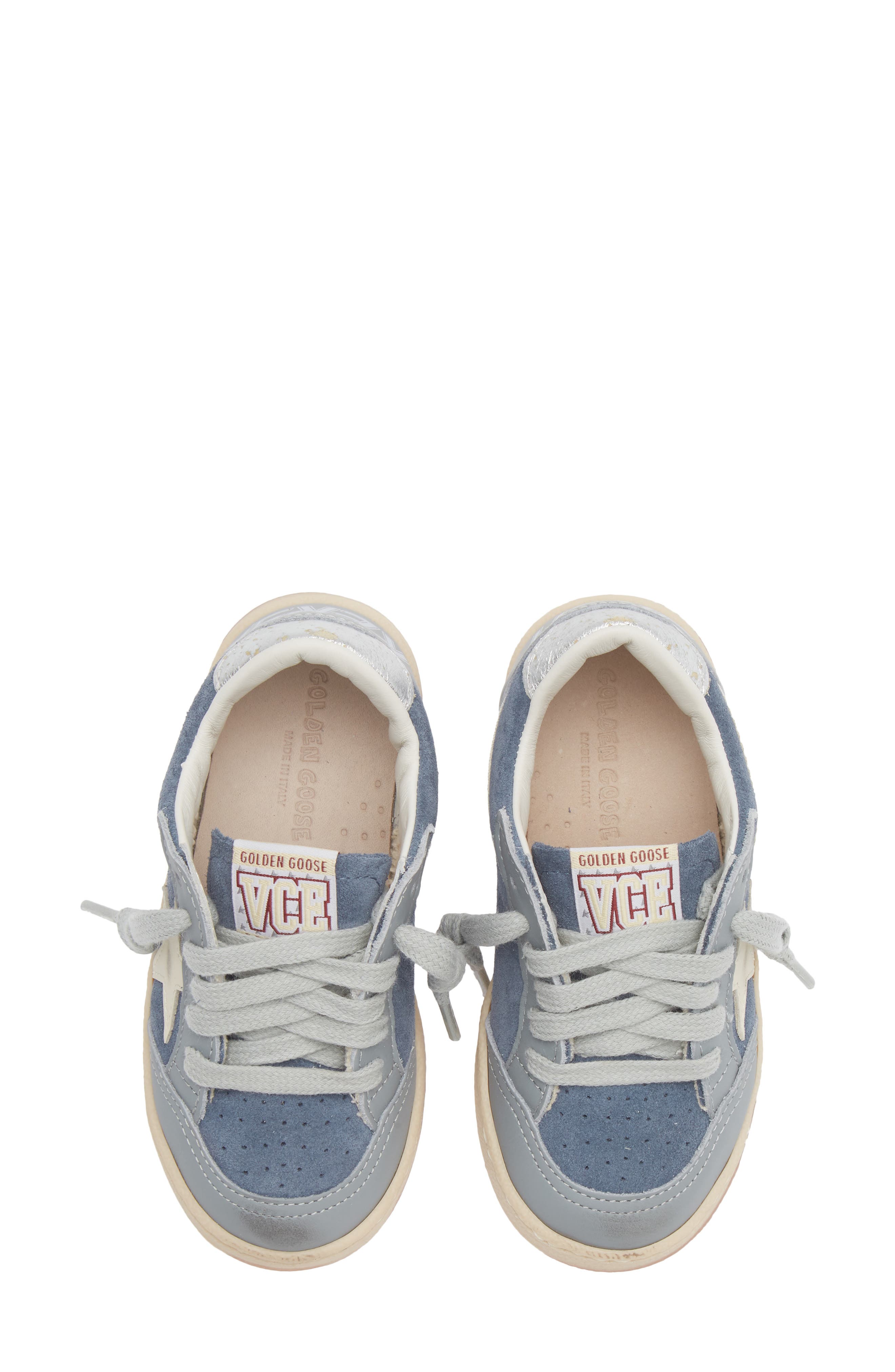 Kids' Ball Star Sneaker, Alternate, color, DENIM BLUE/ WHITE/ SILVER