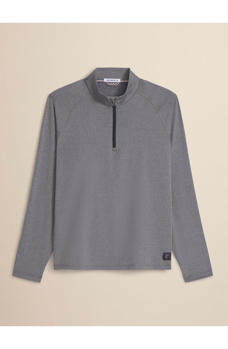 ASHWORTH GOLF Ace Raglan 1/4 Zip, Main, color, Asphalt
