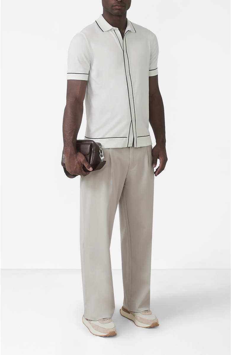 MAUVAIS Luciano Slim Knit Shirt, Alternate, color, White