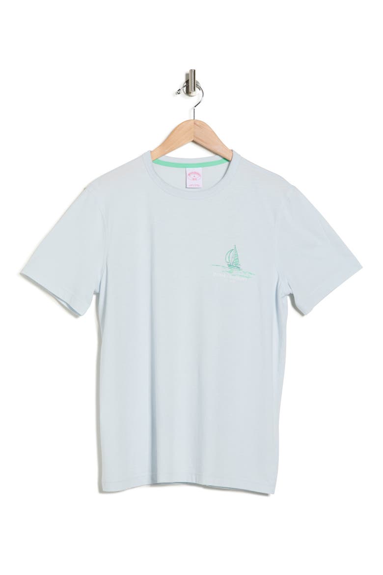 Bermuda Cotton Knit Graphic T-Shirt, Main, color, BLUE MULTI