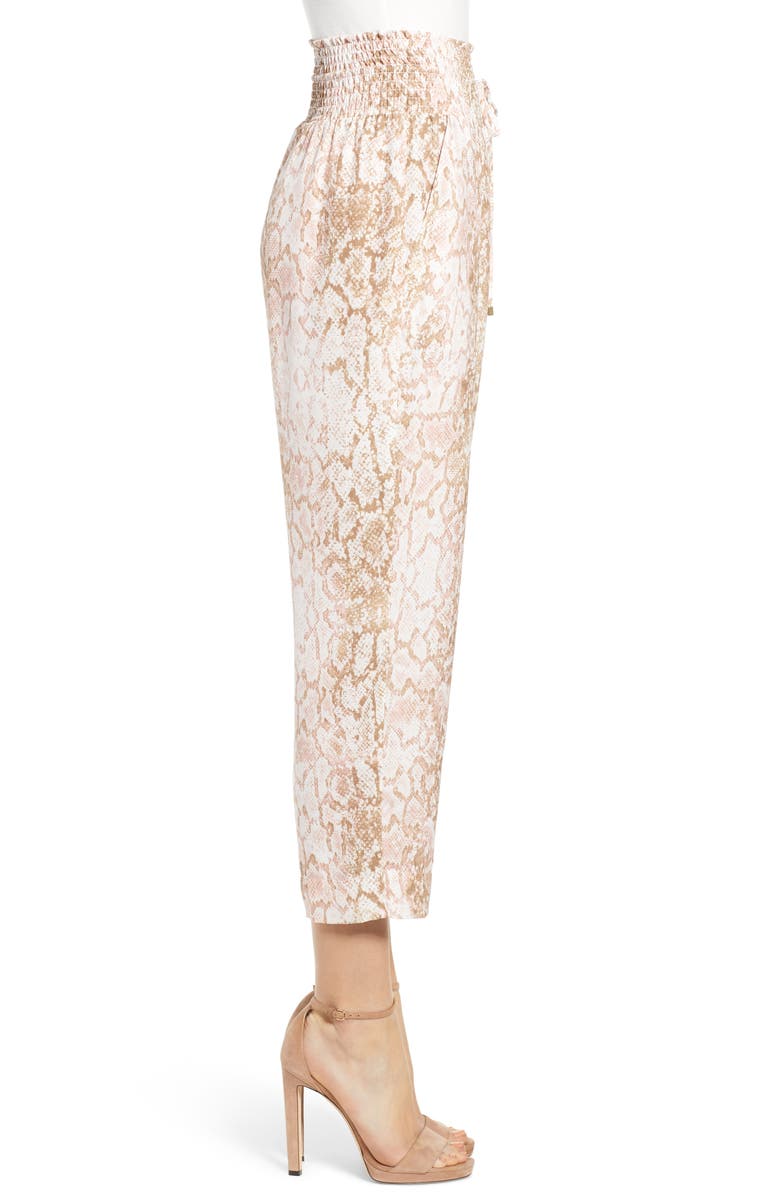 WAYF Amos Smocked Waist Pants, Alternate, color, 