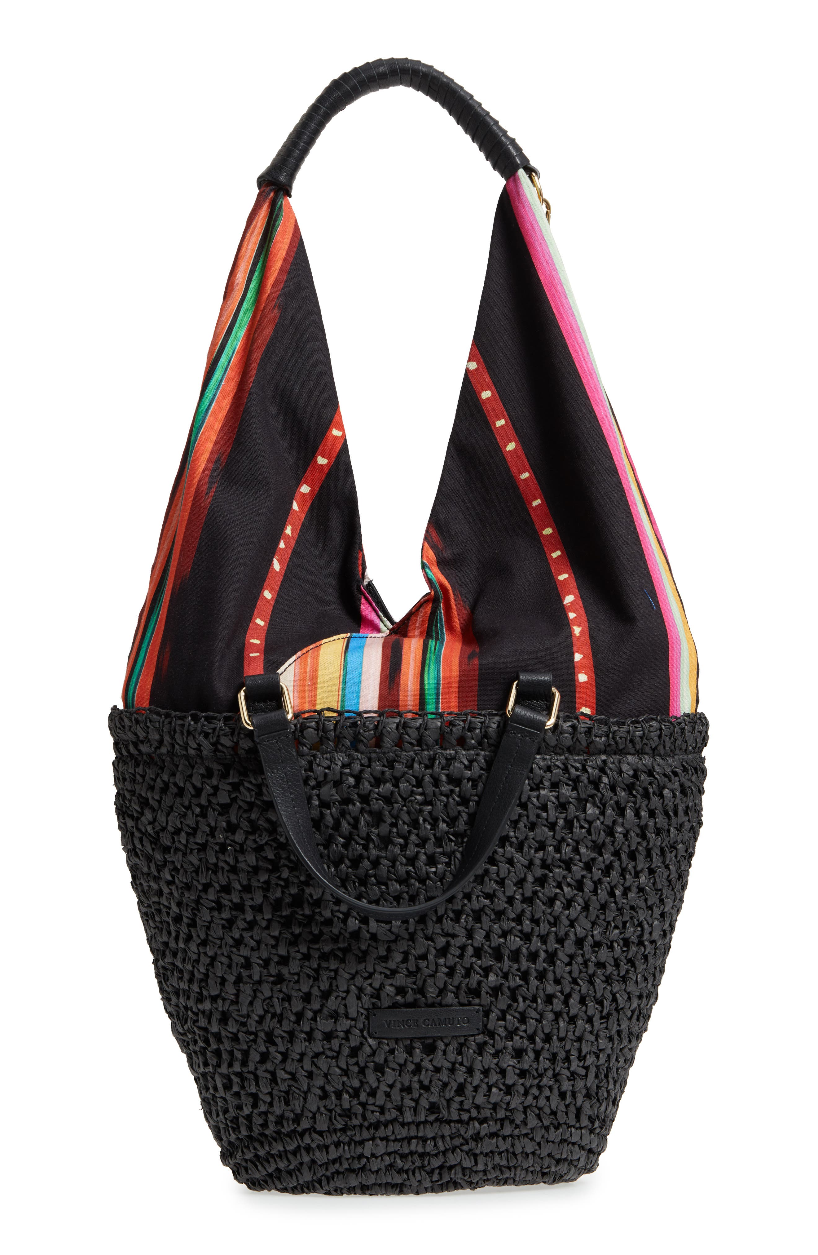 Vince Camuto Hedda Convertible Straw Tote, Alternate, color, 