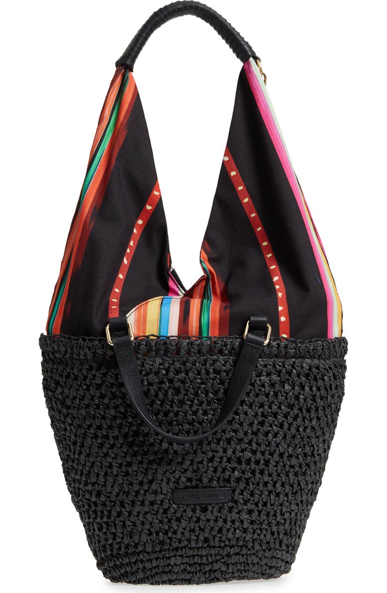 Vince Camuto Hedda Convertible Straw Tote, Alternate, color,