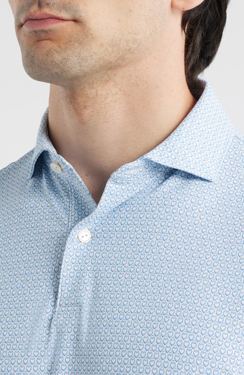 Peter Millar Palermo Performance Jersey Polo, Alternate, color, Blue