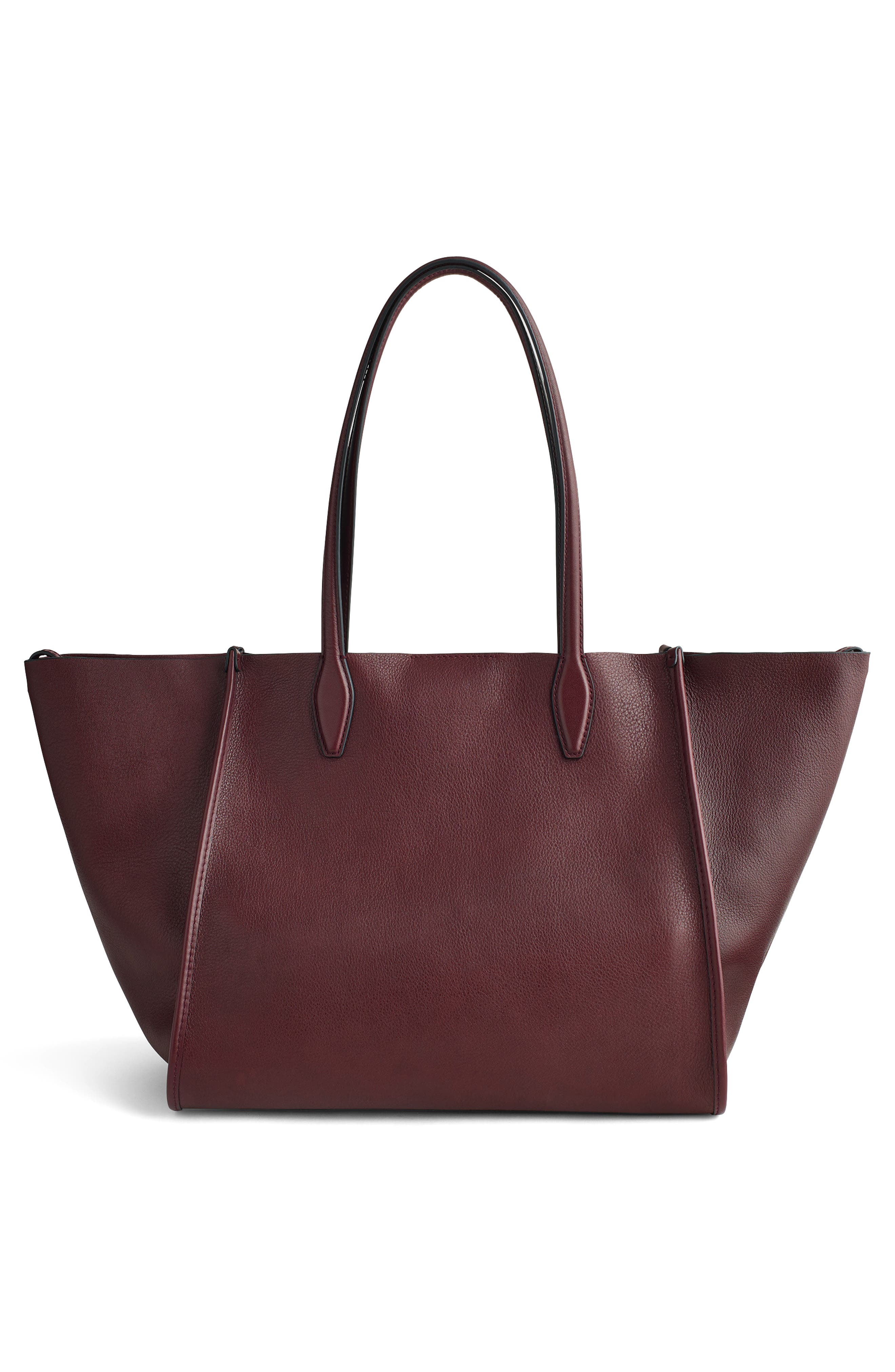 Lexington Leather Tote, Alternate, color, DARK BURGUNDY