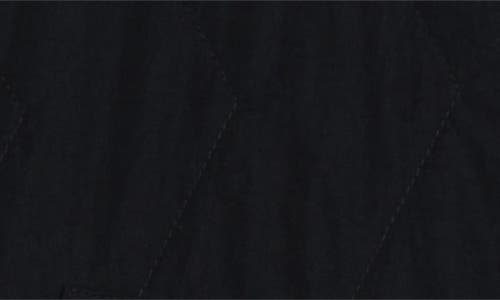 Prana Encinitas Water Repellent Quilted Field Coat In Black