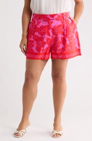SUGARLIPS Rency Floral Arvery Pleated Shorts