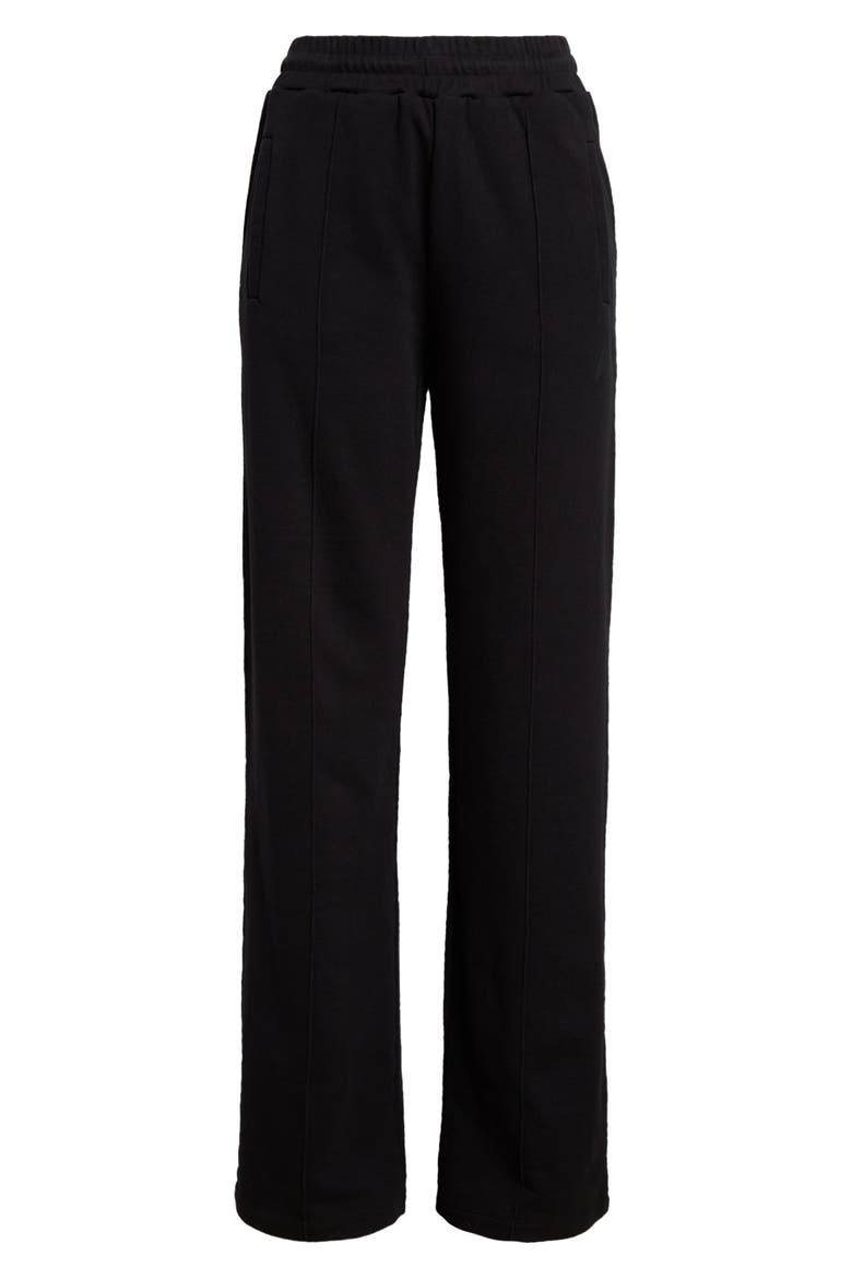 Star Logo Cotton Sweatpants, Alternate, color, BLACK