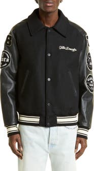 Golden Goose Golden Dreamers Wool & Leather Letterman's Jacket