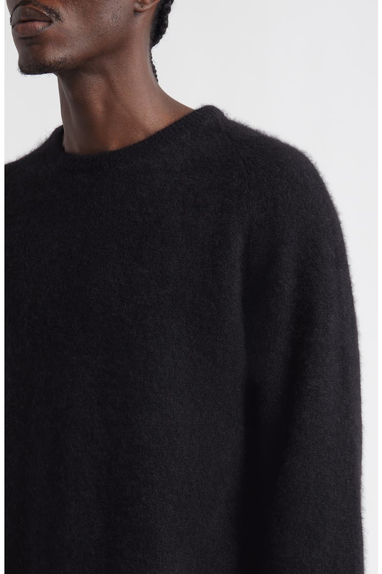 Cashmere & Silk Sweater, Alternate, color, BLACK
