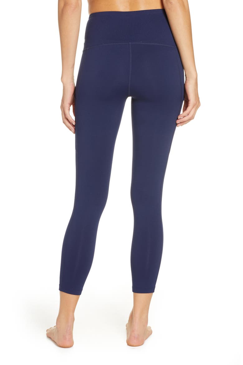 Live In High Waist Pocket 7/8 Leggings, Alternate, color, NAVY MARITIME