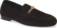 Versace Medusa Chain Suede Loafer