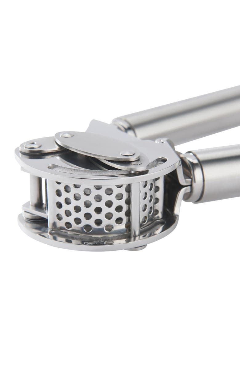 Rosle Stainless Steel Mincing Garlic / Ginger Press with Scraper, 9-inch, Alternate, color, Silver