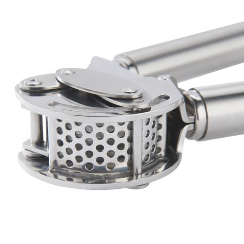 Rosle Stainless Steel Mincing Garlic / Ginger Press With Scraper, 9-inch In Metallic