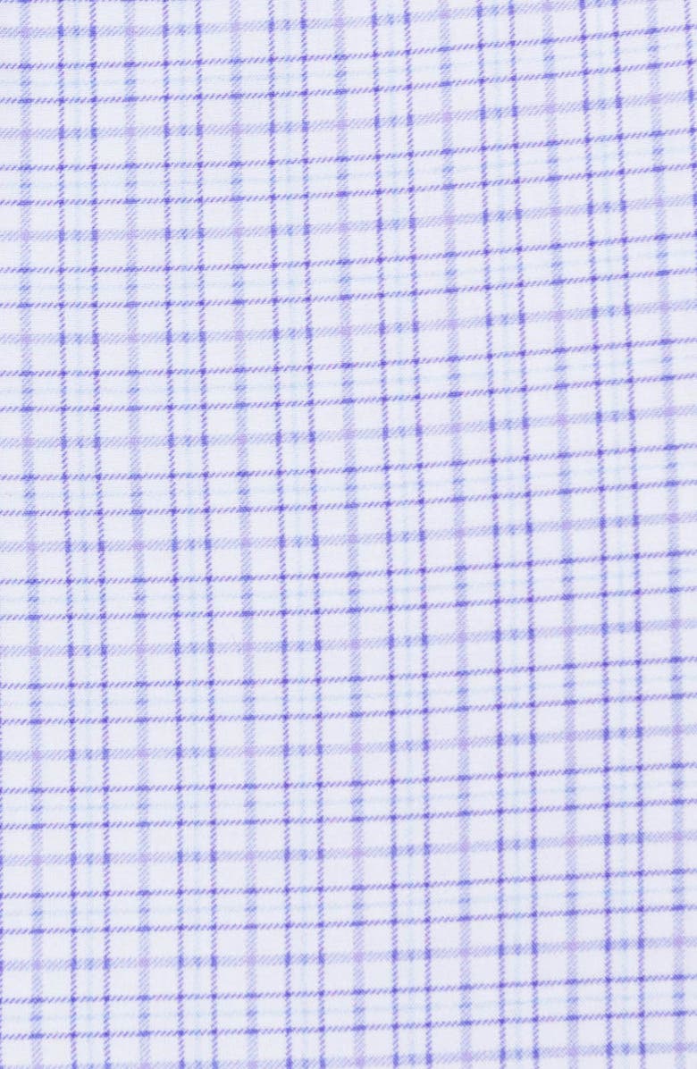 W.R.K Slim Fit Plaid Performance Dress Shirt, Alternate, color, White/ Purple