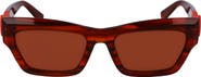 Longchamp Medallion 53mm Modified Rectangular Sunglasses