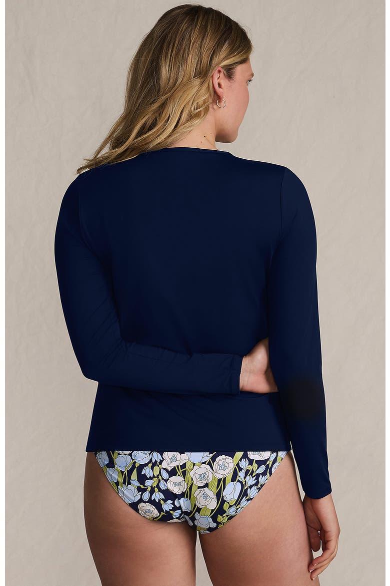 Long Sleeve Relaxed UPF 50 Rash Guard, Alternate, color, Deep Sea Navy
