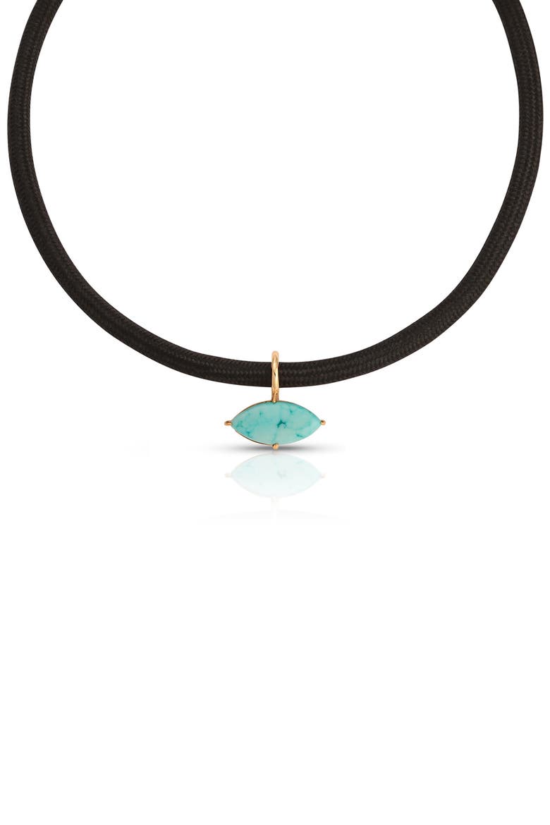 Statement Marquise Crystal Choker, Main, color, TURQUOISE
