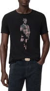 John Varvatos Sculpture Raw Edge Cotton Graphic T-Shirt