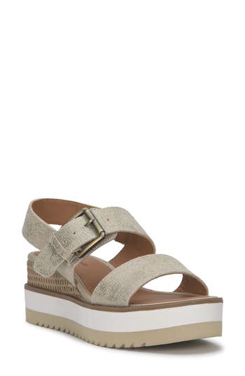 LUCKY BRAND LUCKY BRAND TUROMA PLATFORM WEDGE SLINGBACK SANDAL