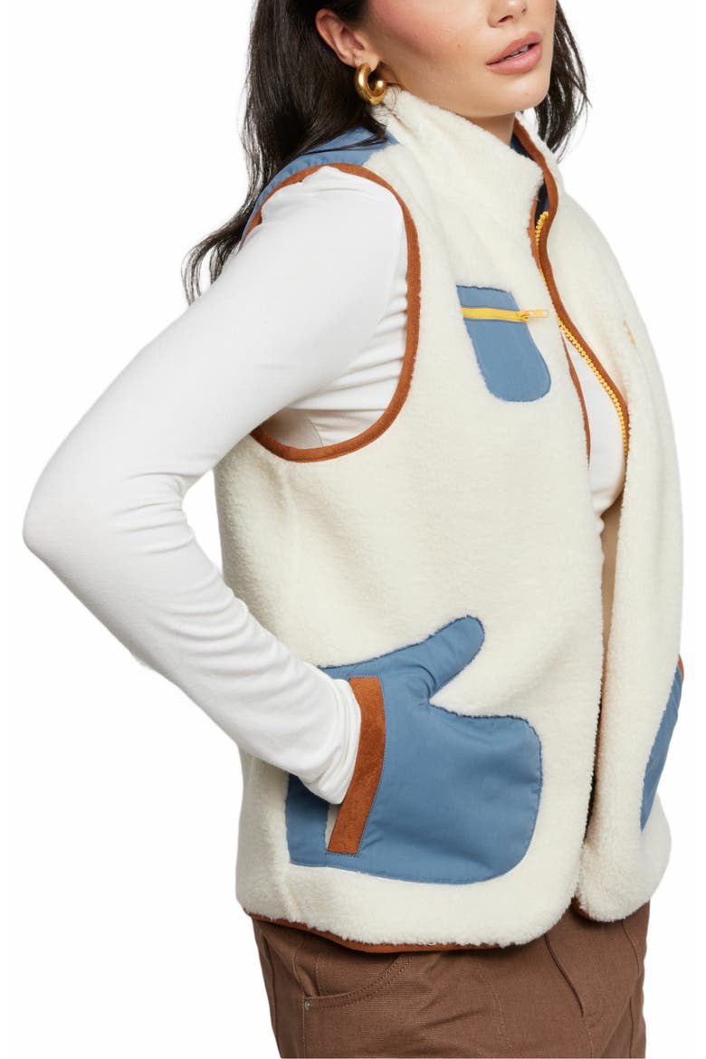 Smiley Mitten Vest, Alternate, color, NATURAL