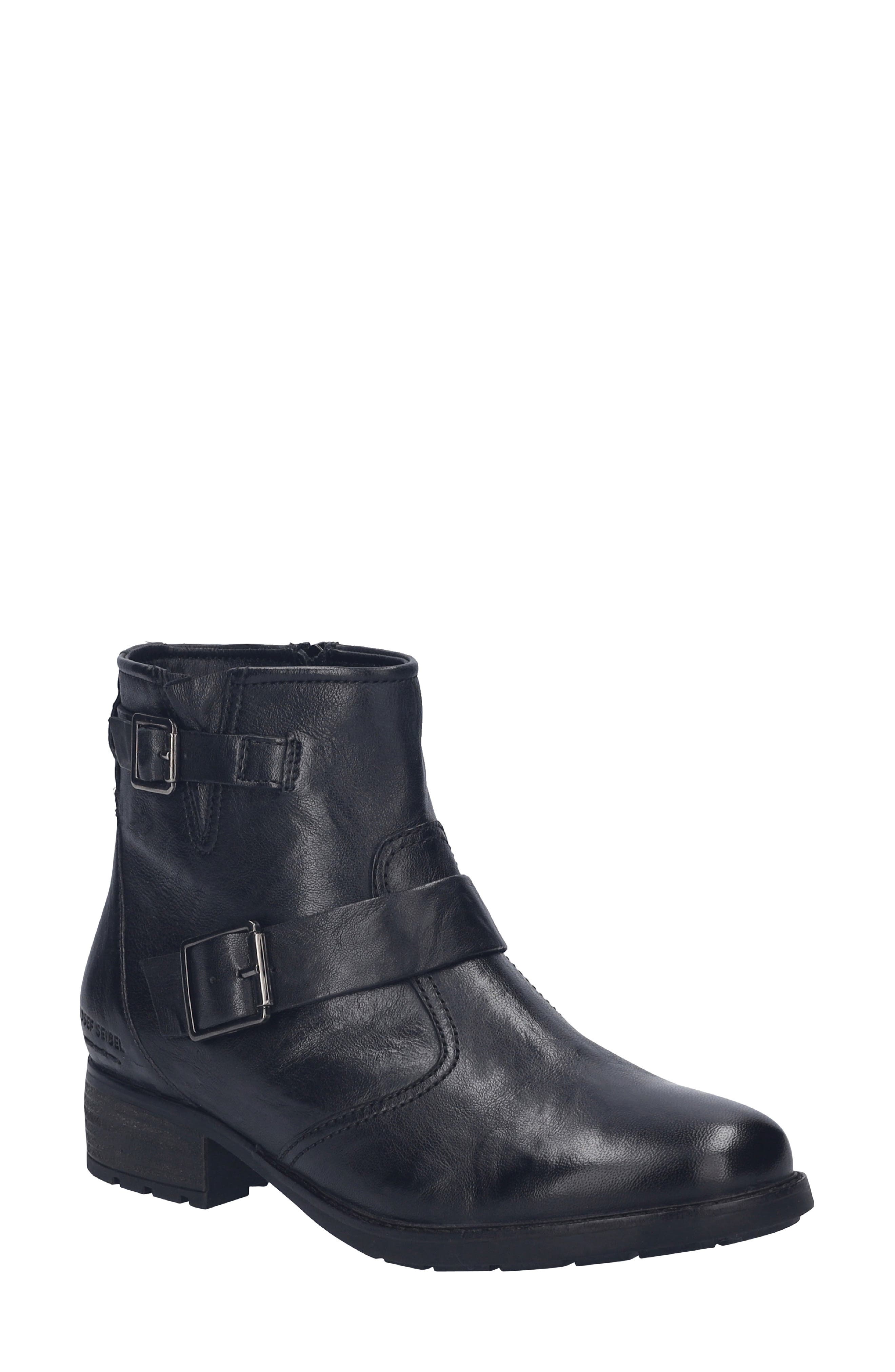Josef Seibel Kate 51 Moto Bootie, Main, color, Black