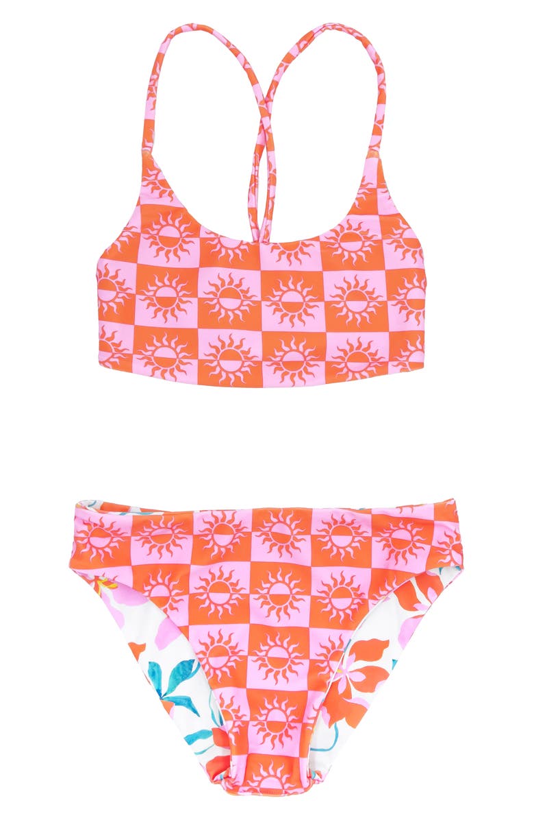 Feather 4 Arrow Kids' Waverly Reversible Two-Piece Swimsuit, Alternate, color,