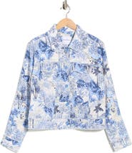 Tommy Bahama Botanical Breeze Linen Crop Shirt Jacket