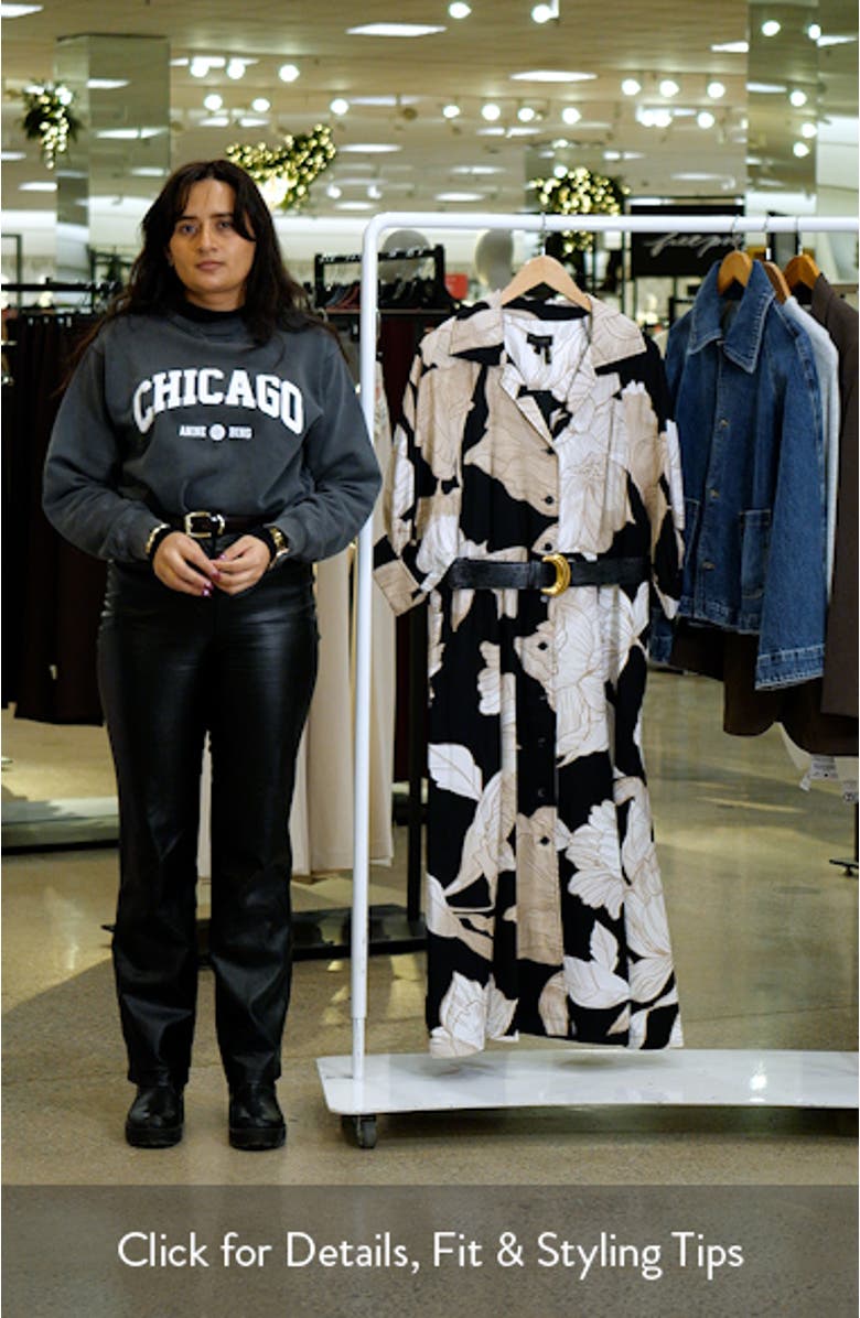 Floral Belted Shirtdress, sales video thumbnail