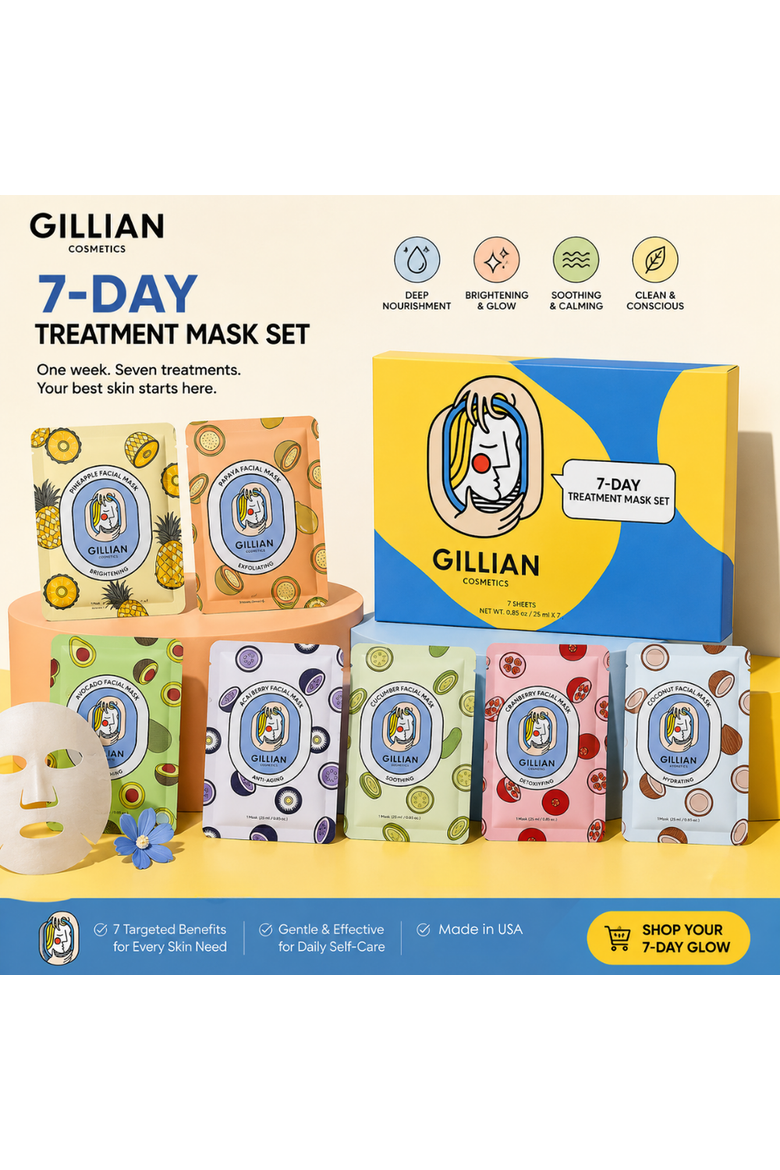 Gillian Comsetics - 7 Days Treatment Mask Combo Set, Alternate, color, NA