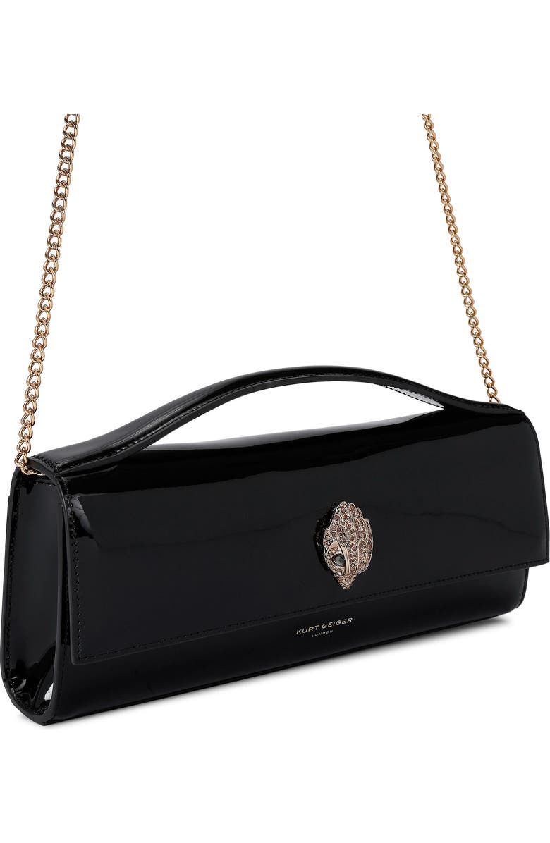 Kurt Geiger London Long Bond Leather Top Handle Bag, Alternate, color, Black