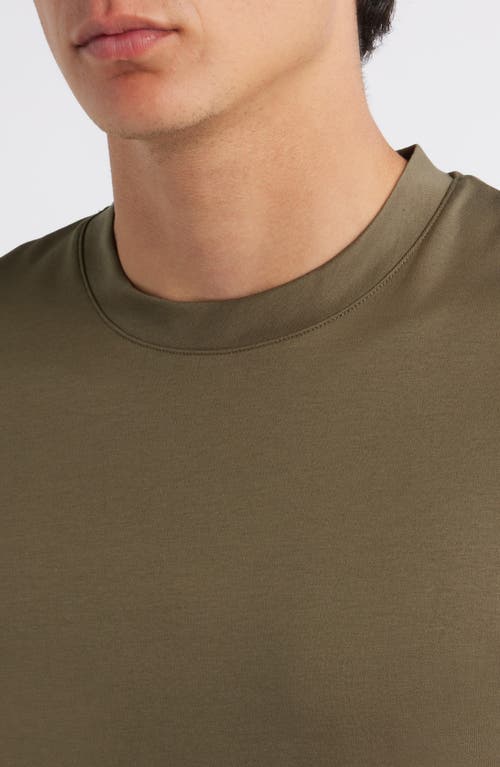 Aurélien Aur1 Solid Cotton T-shirt In Green