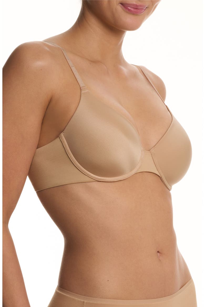 EverFit Seamless Convertible T-Shirt Bra, Alternate, color, CAFE