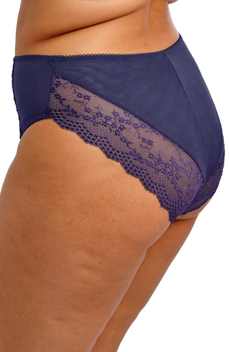 Elomi Lucie High Leg Briefs, Alternate, color, Midnight