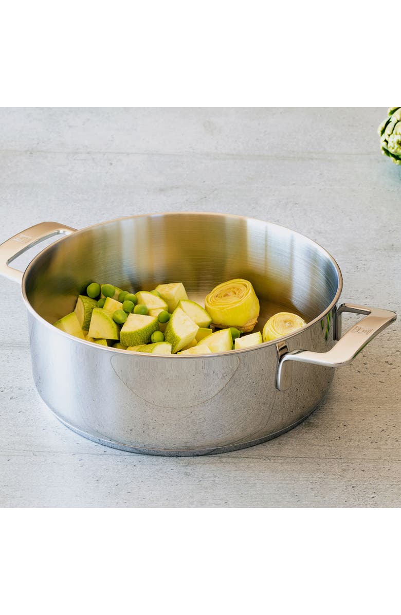 BRA Cookware Signature Stainless Steel Stock Pot w/Glass Lid, 8-Inch, 2.4-Quart, Alternate, color, Silver